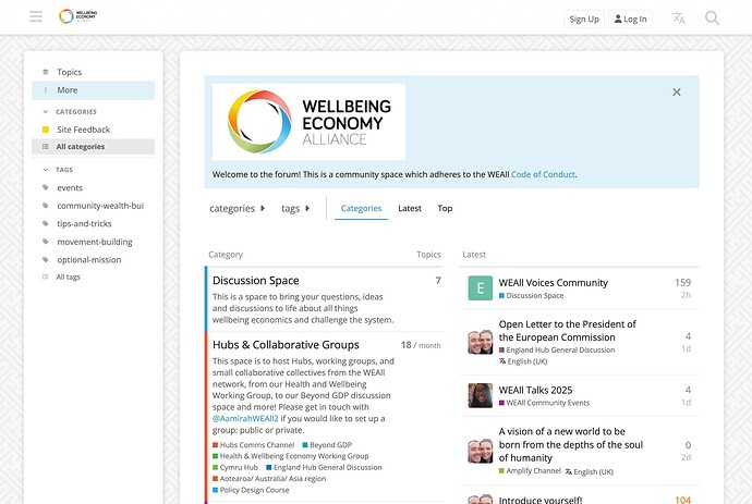 Screenshot of together.weall.org