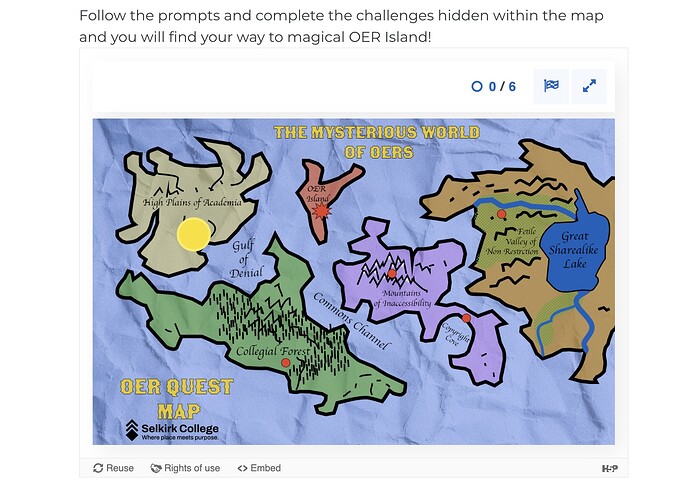 OER Quest Game Map