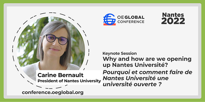 Carine Bernault keynote: Why and how are we opening up Nantes Université