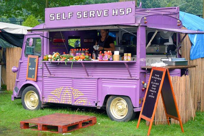 An H5P Self serve food truck
