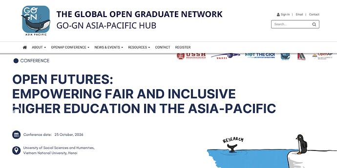 GO-GN Asia-Pacific Hub conference announcement