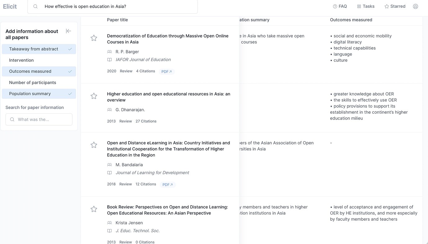 Eliciting Effectiveness of Elicit (AI research lit review tool) - The ...