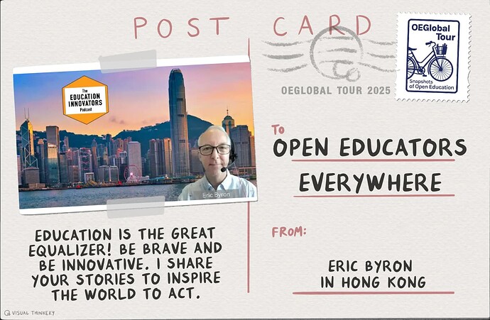 OEGlobal finished postcard