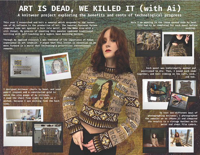 Art is Dead, We Killed It (with Ai)  poster by Allison_Dunne