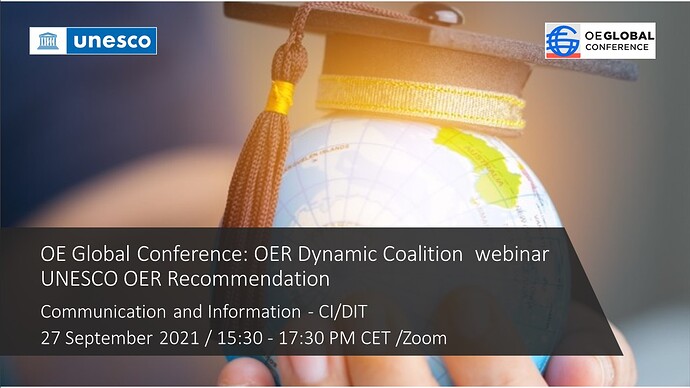 OE Global Conference: OER Dynamic Coalition webinar on the UNESCO OER Recommendation