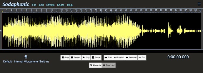 Editing in Sodaphonic Editor