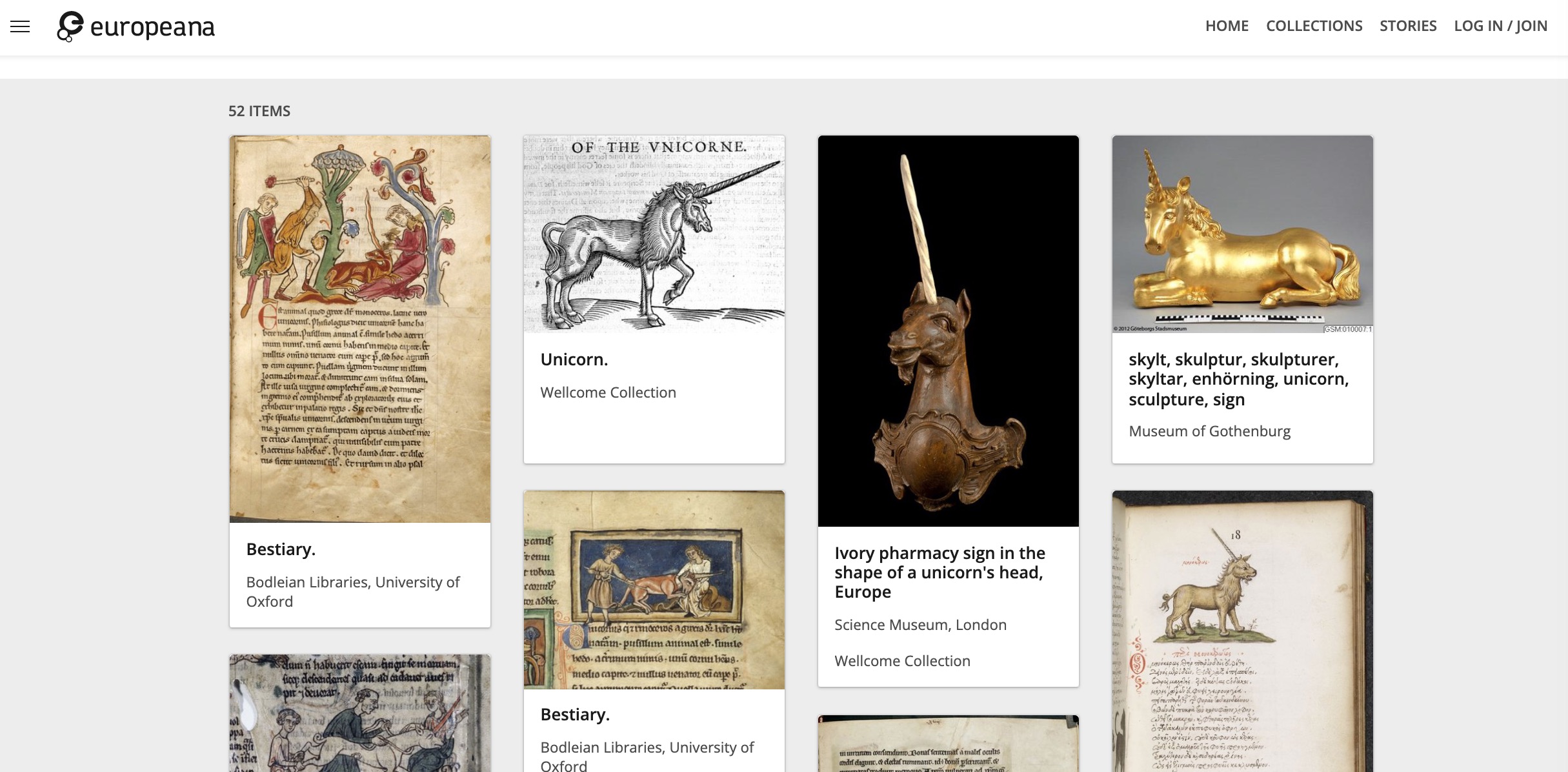a screen full of unicorn images available in this collection