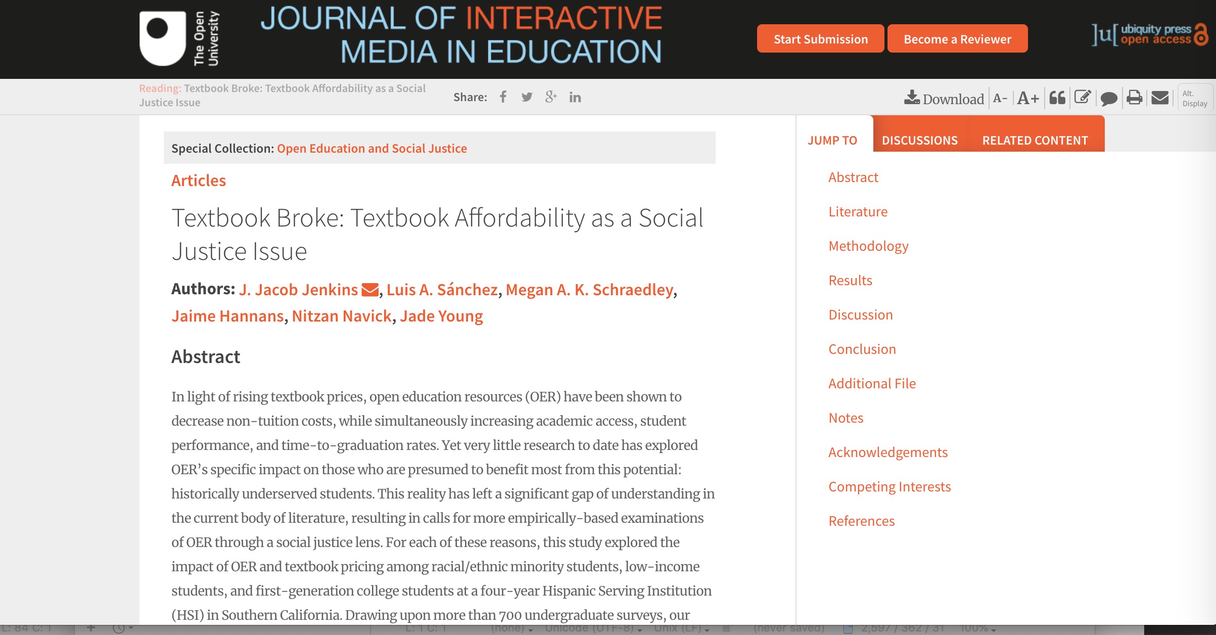 Textbook Broke: Textbook Affordability as a Social Justice Issue