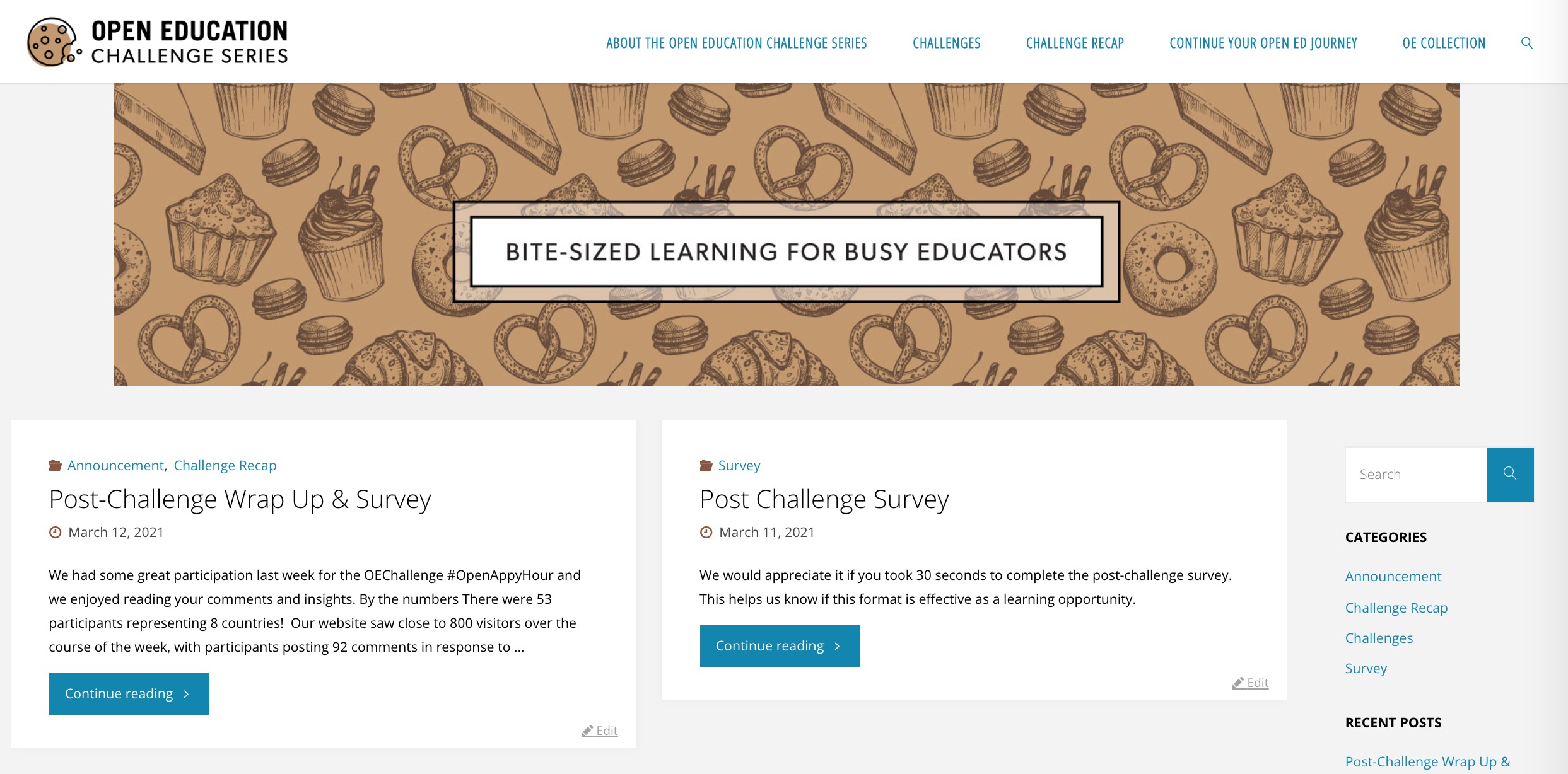 Open Education Challenge Series