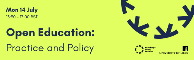 Monday 14 July, Open Education Policy and Practice