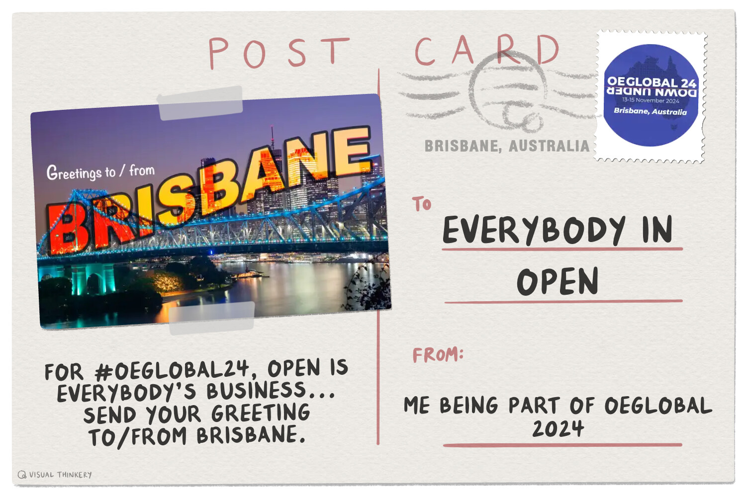 Greetings to/from Brisbane digital postcard