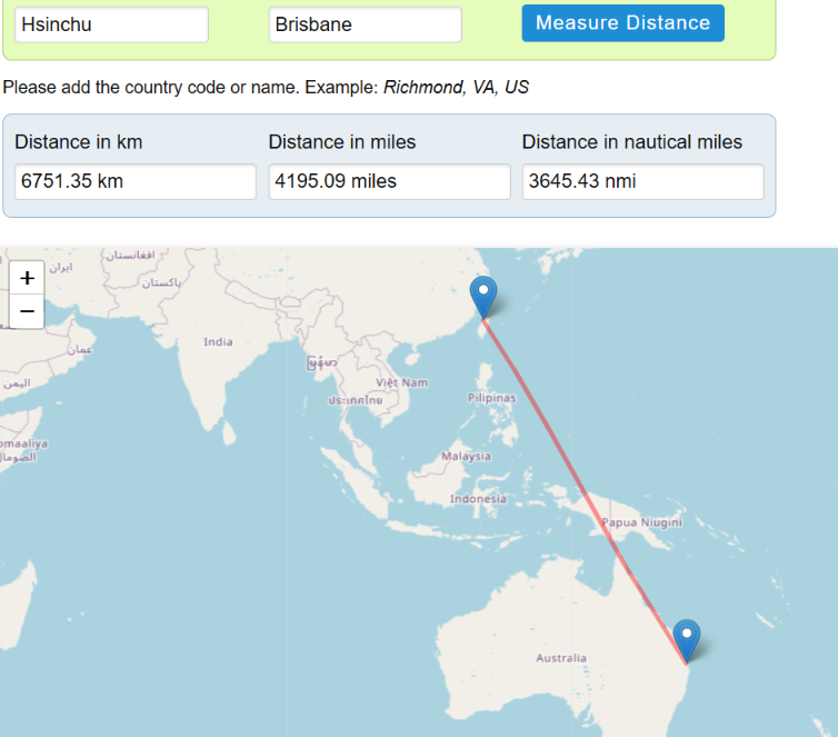 How Far/Close Are You from/to Brisbane? Interaction Zone OE Global